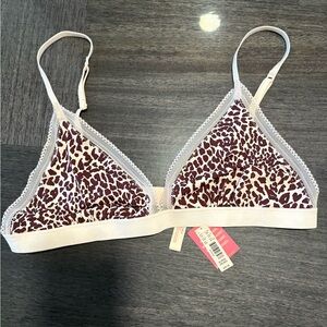 Unlined Leopard Bra XLarge